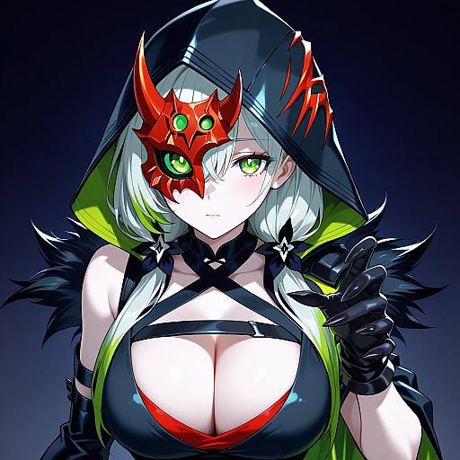 Illustration of Diabellstar the black witch, yu-gi-oh! in the style of Sasa kichi