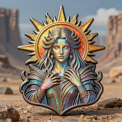 Ethereal Solar Elisa Breton Trinket Art