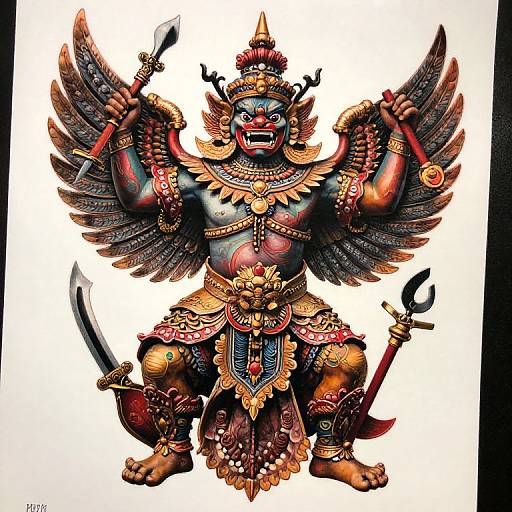 Hyper Realistic Indonesian God Garuda