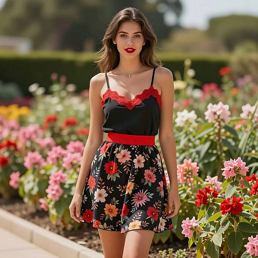 Vibrant Christmas Garden Photoshoot