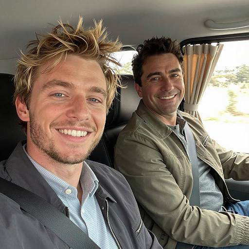 Cheerful Vehicle Ride with Friends