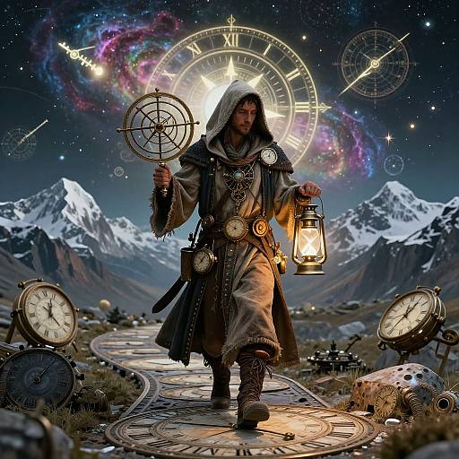 Steampunk Nomadic Astronomer Journey