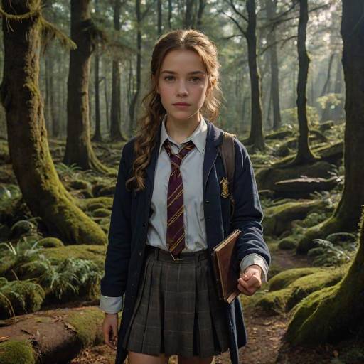 Hermione Granger in a Magical Forest