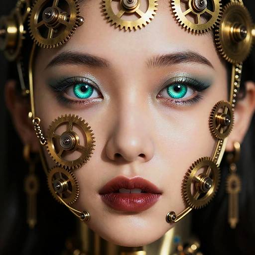 Brass Clockwork Automaton Glamour Closeup