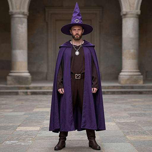 Adult Warlock Costume Full Body