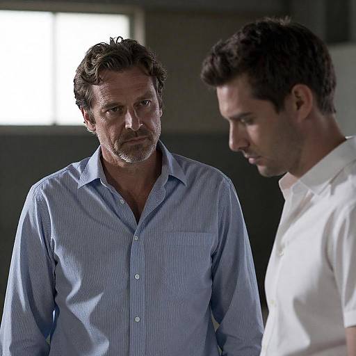 Introspective Men in Industrial Atmosphere