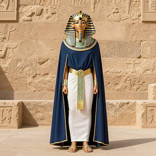 Photorealistic Egyptian Pharaoh Costume Design