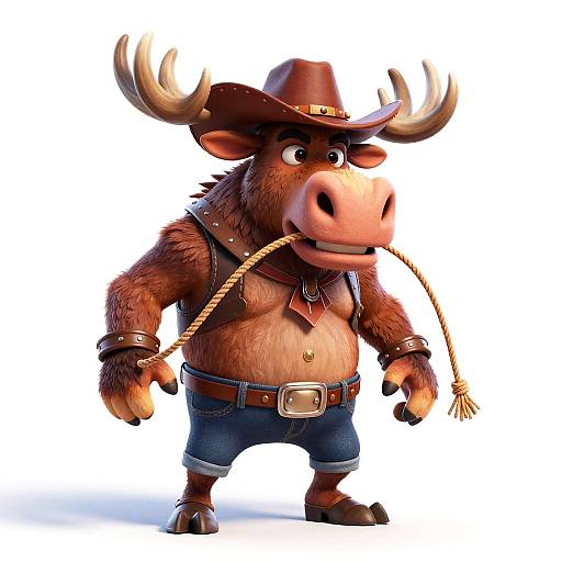 Cowboy Moose Box Fighter Concept Art