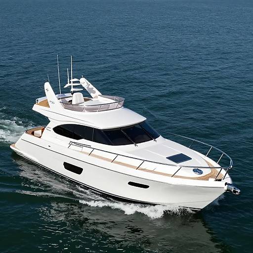Gleaming White Galeon 330 Fly Motoryacht