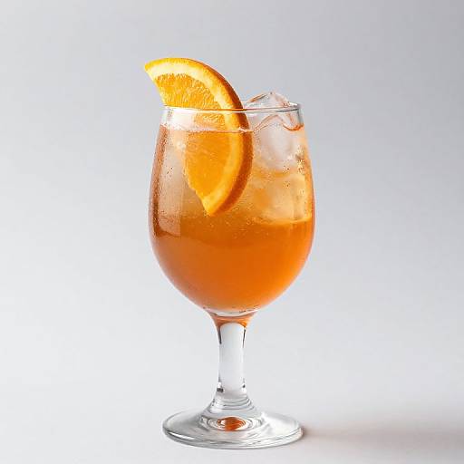 Glass of Spritz with Orange Slices