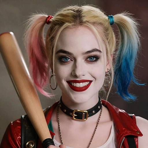 Cinematic Margot Robbie Harley Quinn Portrait