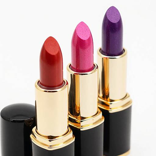 Vibrant Lipstick Trio Close-Up