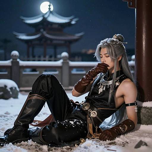 Trembling Aether on Snowy Pagoda Terrace