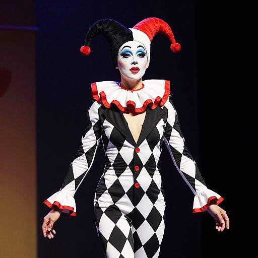 Harlequin Mardi Gras Theatrical Costume