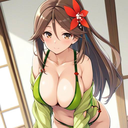 Illustration of Amagi (kancolle), kantai collection in the style of Iwasaki takashi
