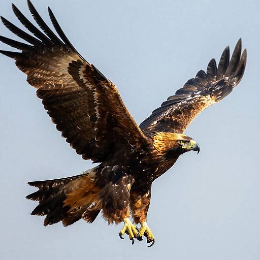 Majestic Golden Eagle in Flight