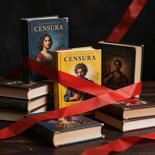 Surreal Censorship Symbolism Scene