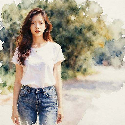 AI Photo to Watercolor Oil Hybrid