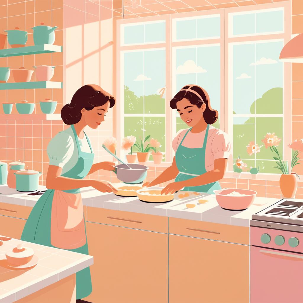 Nostalgic Kitchen Baking with Mom