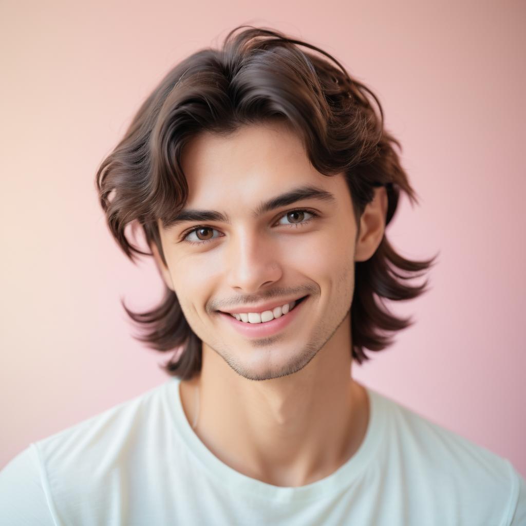 Ethereal Portrait of a Mischievous Young Man