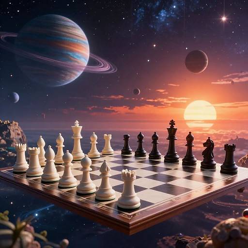 Celestial Chessboard in Cosmic Landscape