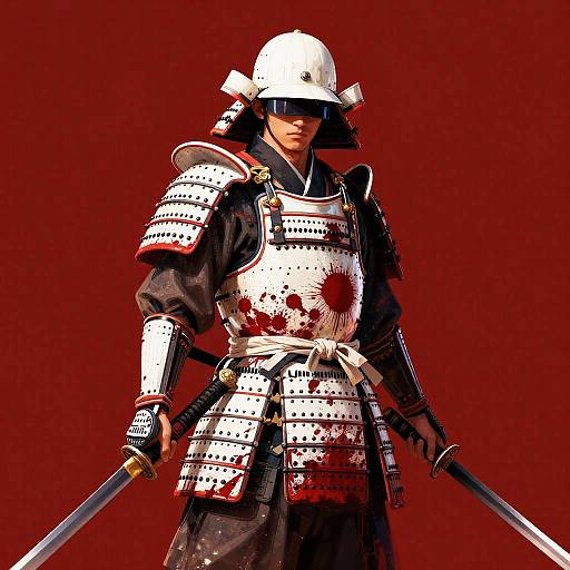 Dramatic Samurai Warrior Illustration