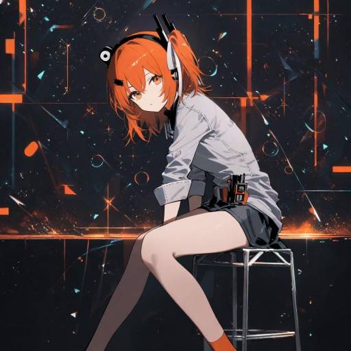 Futuristic Android Girl with Curiosity
