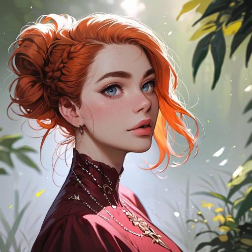 Vibrant Portrait of a Young Woman