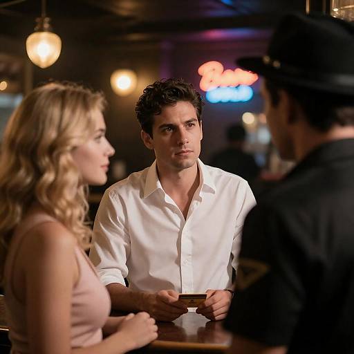 Dim Bar Confrontation with Yellow Card