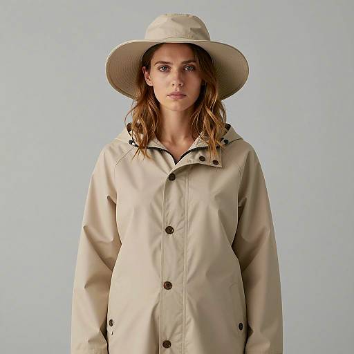 Minimalist Portrait of Pregnant Woman