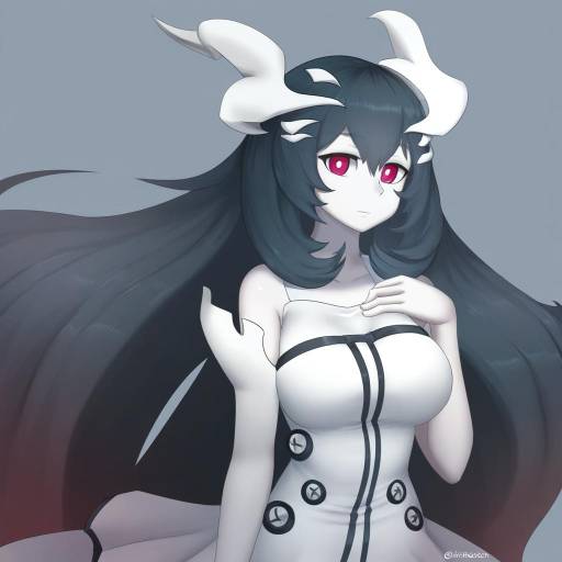 Illustration of Anchorage water oni, kantai collection in the style of Chikaretsu