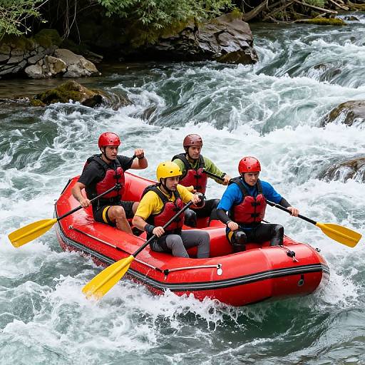 Four Adventurers Rafting Shotover River