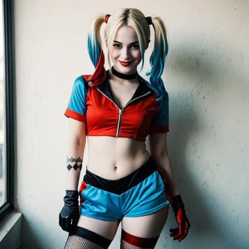Playful Harley Quinn Cosplay Photography