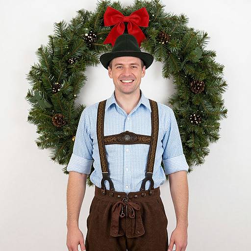 Man in Bavarian Beer Costume