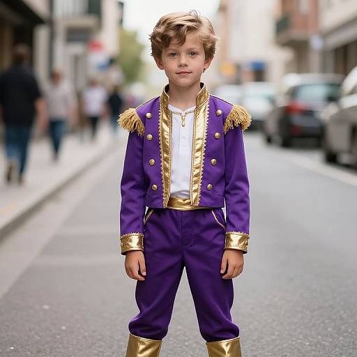 Daphne In Purple and Gold Outfit