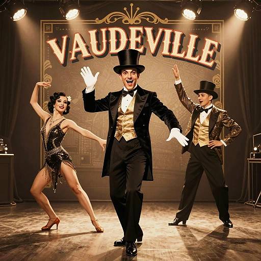 Vintage Vaudeville Show Poster Design