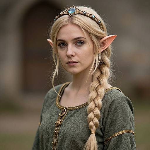 Realistic Medieval Elf Costume Portrait