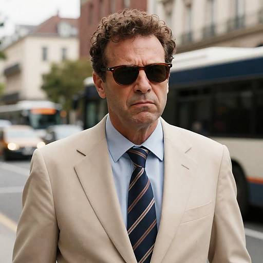 Serious Man in Urban Setting