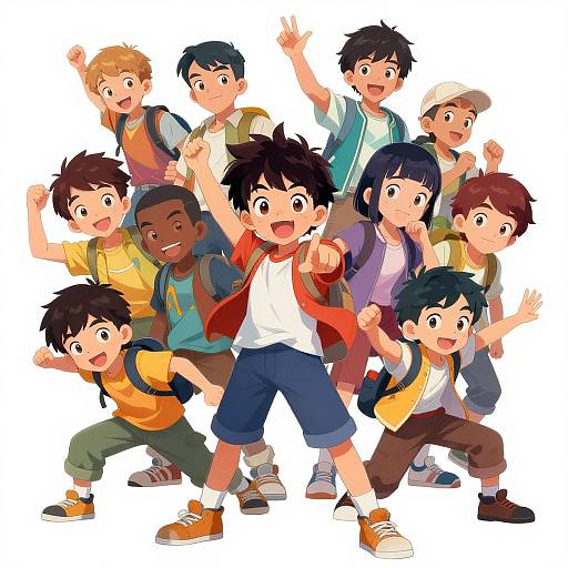 Energetic Boys Dik Anime Concept Art