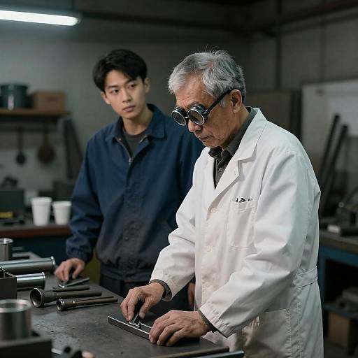 Industrial Workshop with Skilled Craftsmen