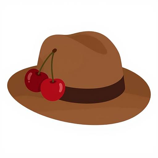 Classic Fedora with Cherry Accent