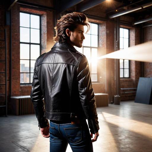 Confident Man in Industrial Loft Setting