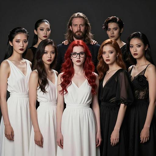 Dramatic Portrait of a Bold Group