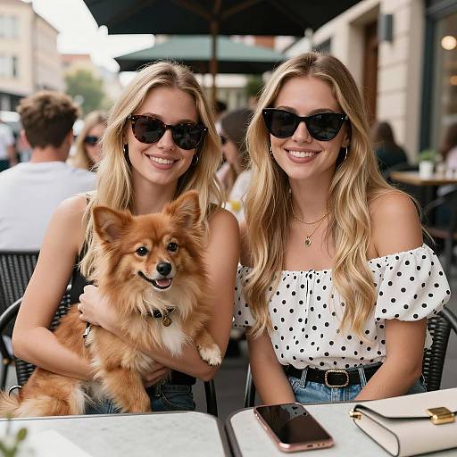 Sunny Café Moments with Friends