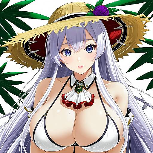 Illustration of Algerie (azur lane), azur lane in the style of Hana kazari