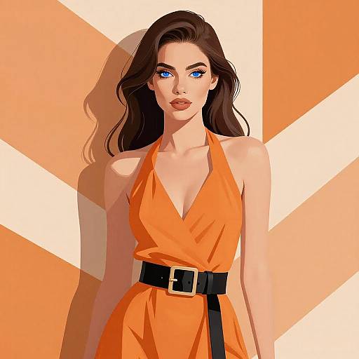Stylish Portrait of Confident Woman