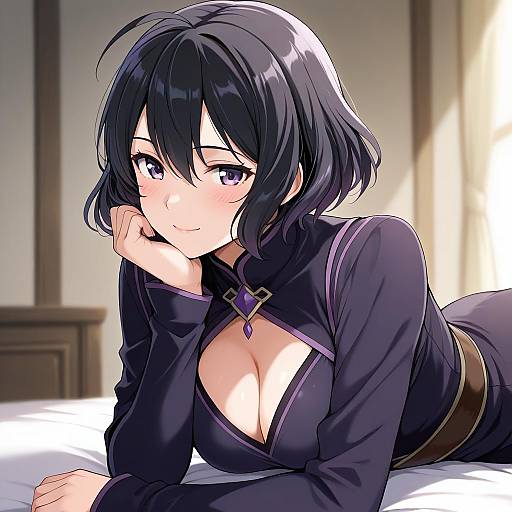 Illustration of Morgan (fire emblem), fire emblem in the style of Mobu