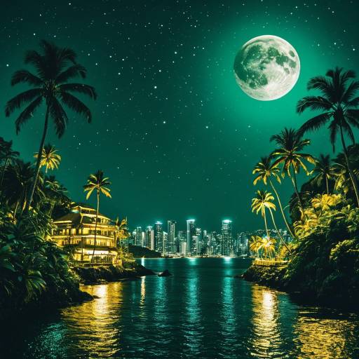 Futuristic City Under Emerald Skies Futuristic City Under Emerald Skies