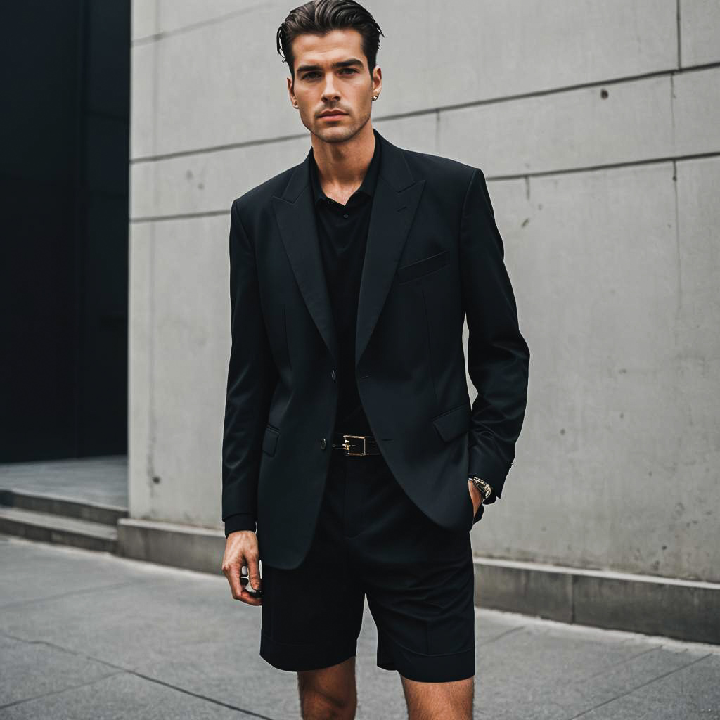 Stylish Black Ensemble for Men