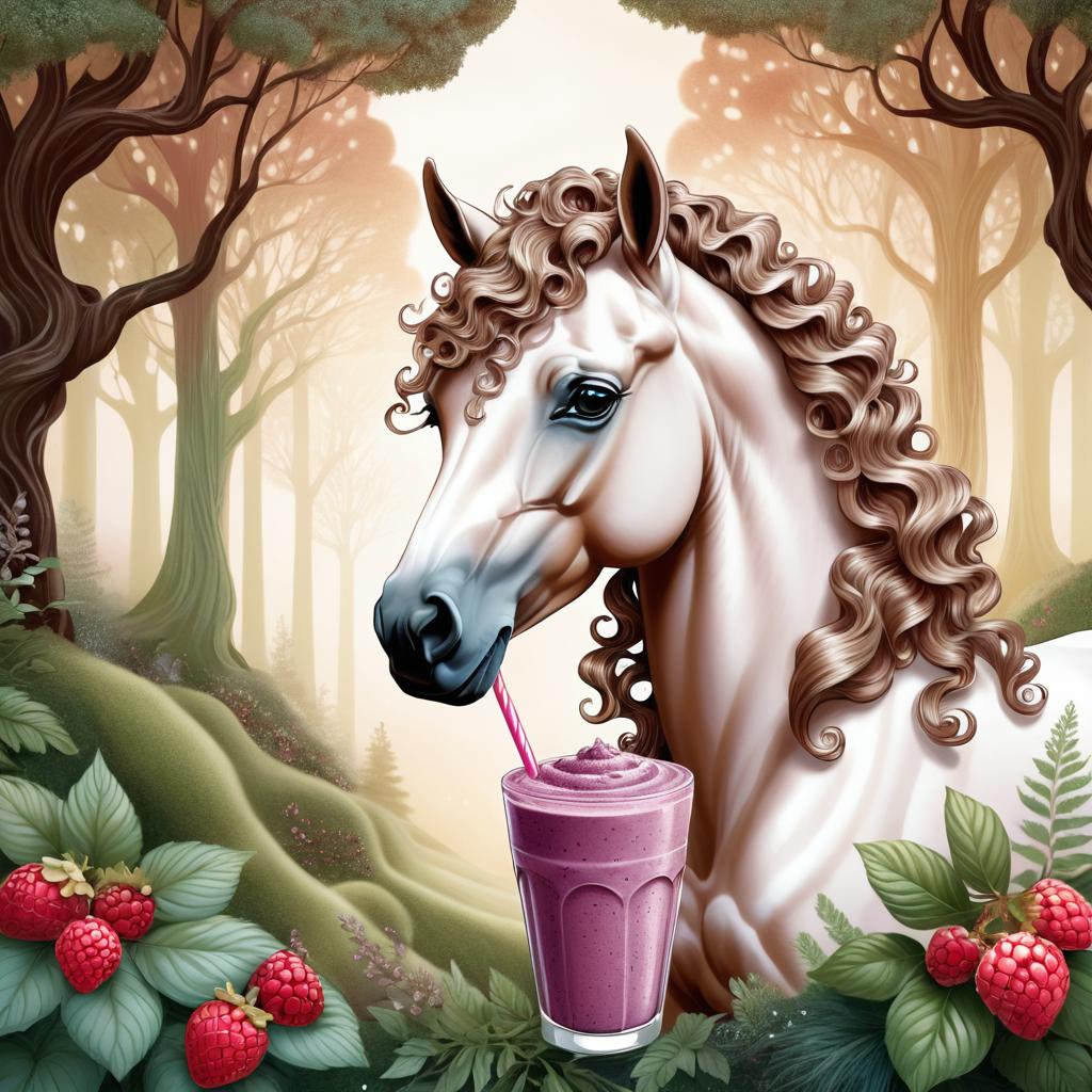 Dreamy Centaur with Berry Smoothie